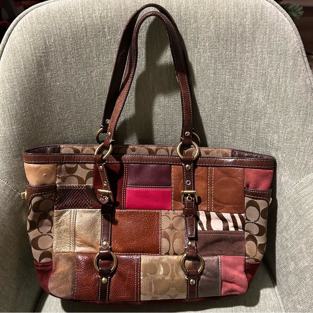 Coach Tote Bag Vintage Coach Handbag - Picture 3 of 14